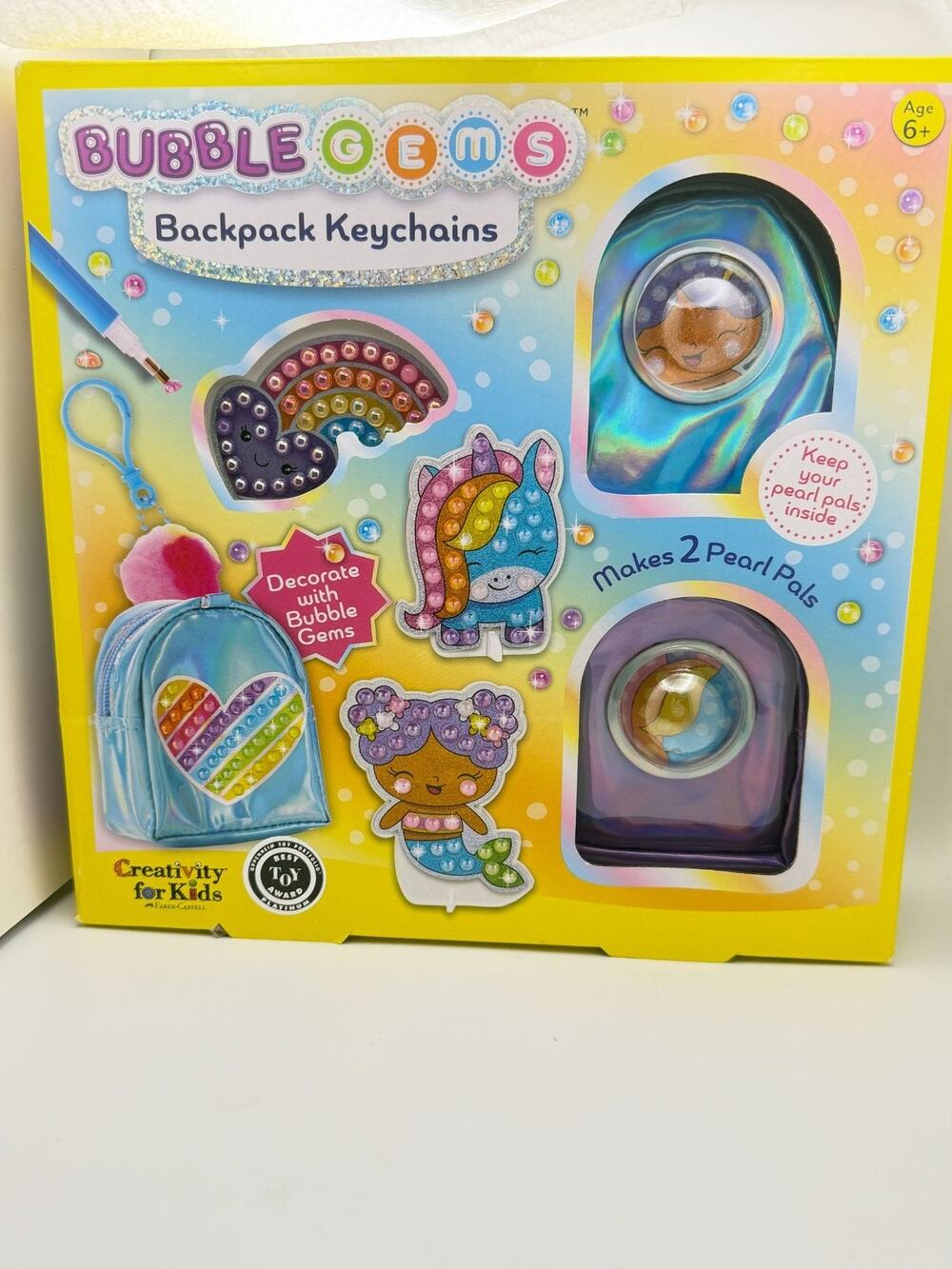 Bubble Gems Backpack Keychains Craft Kit By Creativity For Kids Age 6+ Includes